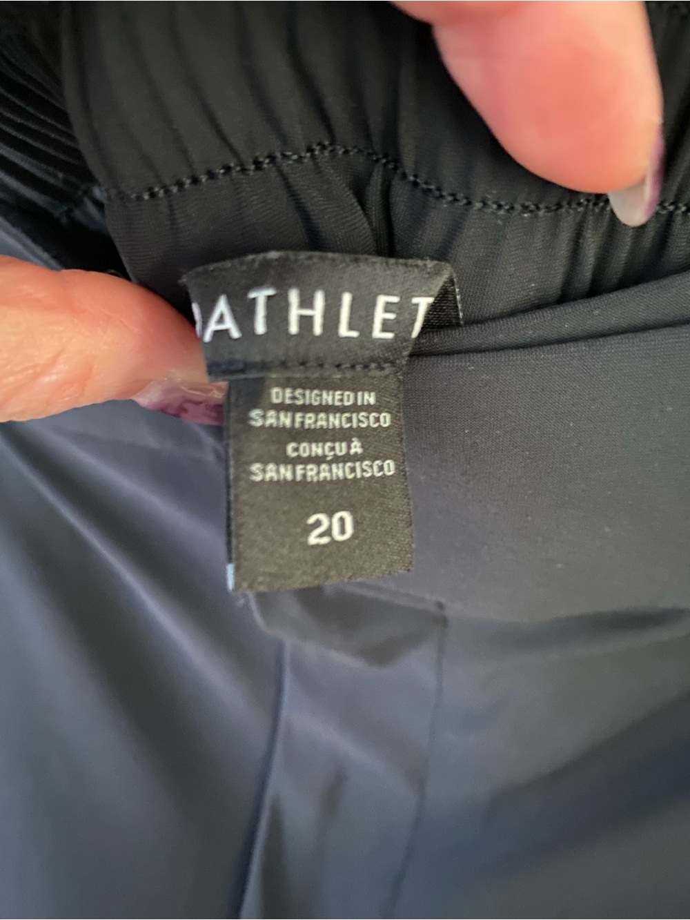 NWT Athleta Pinnacle High Rise Trouser - Black - Size 20 - Picture 5 of 16